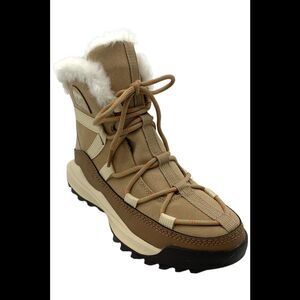 Sorel Women's ONA RMX Glacy Waterproof Boots Canoe/Sea Salt - Medium